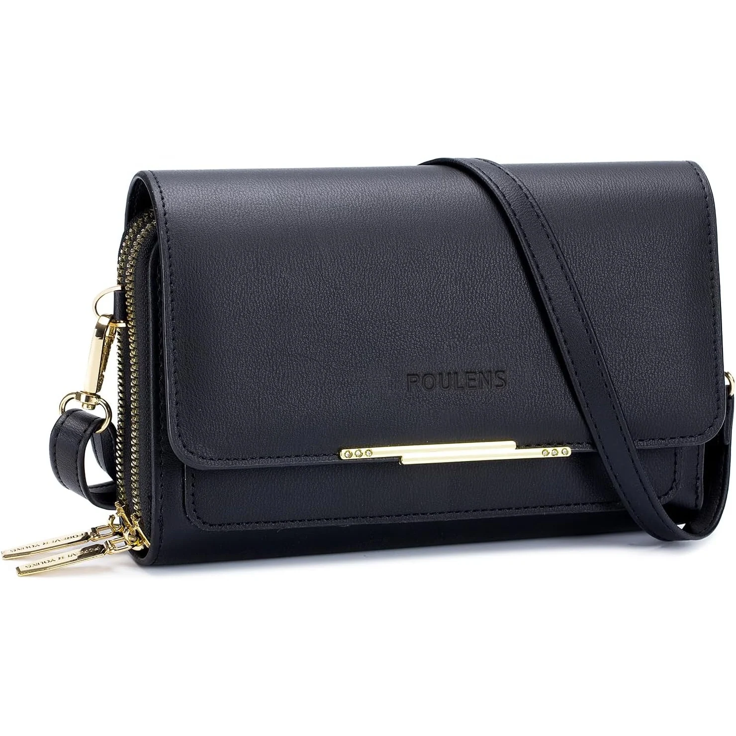 Roulens Pocket Phone Crossbody in Black