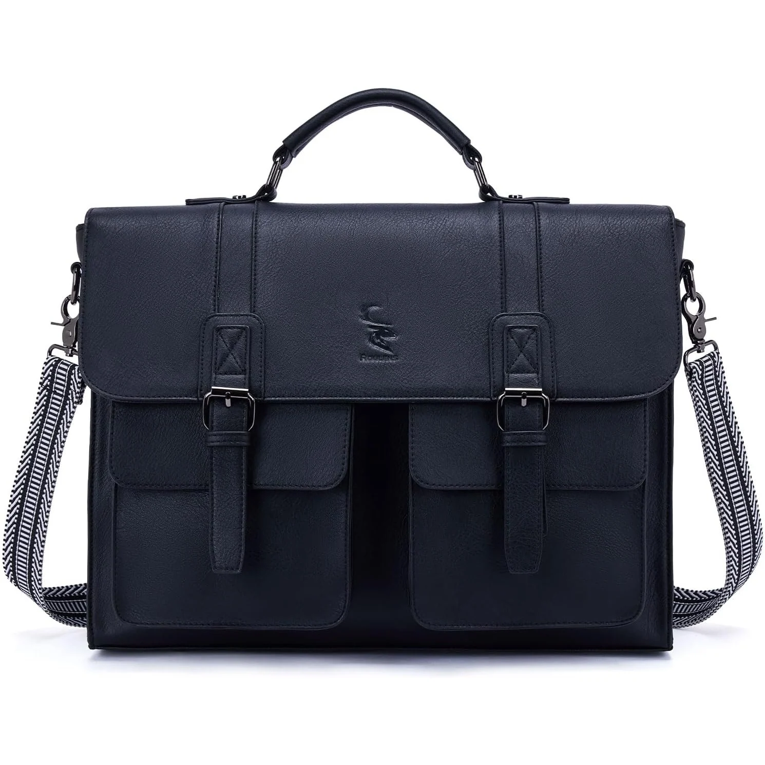 Roulens 15.6-Inch Laptop Briefcase in Black
